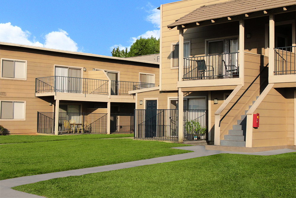 This photo is the visual representation of custom design features at Village Square Apartments.